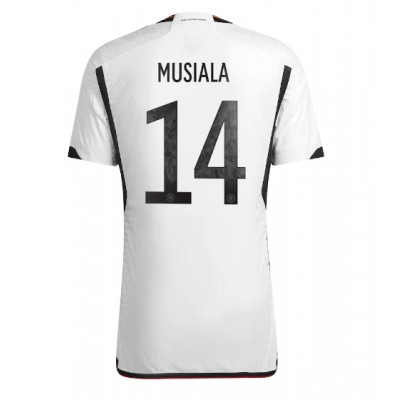 Pánský Fotbalový dres Německo Jamal Musiala #14 MS 2022 Domácí Krátký Rukáv